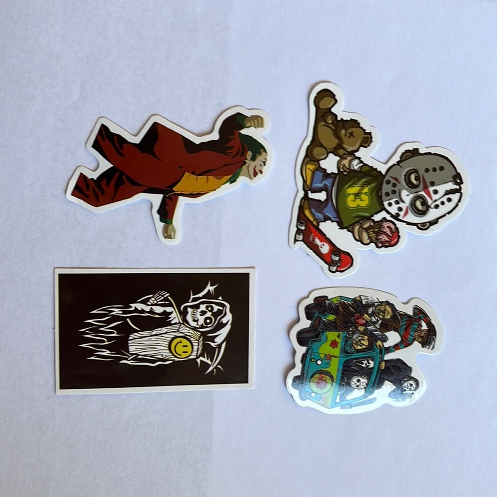 4 stickers,new,